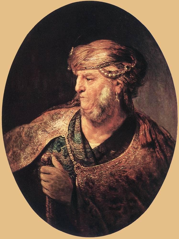 Portrait of a Man in Oriental Costume by Rembrandt — Oil Painting Reproduction