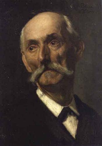 Portrait of a man in dining room