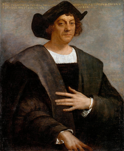 Portrait of a Man, Said to Be Christopher Columbus in hallway