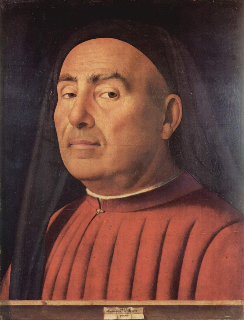 Portrait of a Man (Trivulzio portrait) by Antonello da Messina — Oil Painting Reproduction