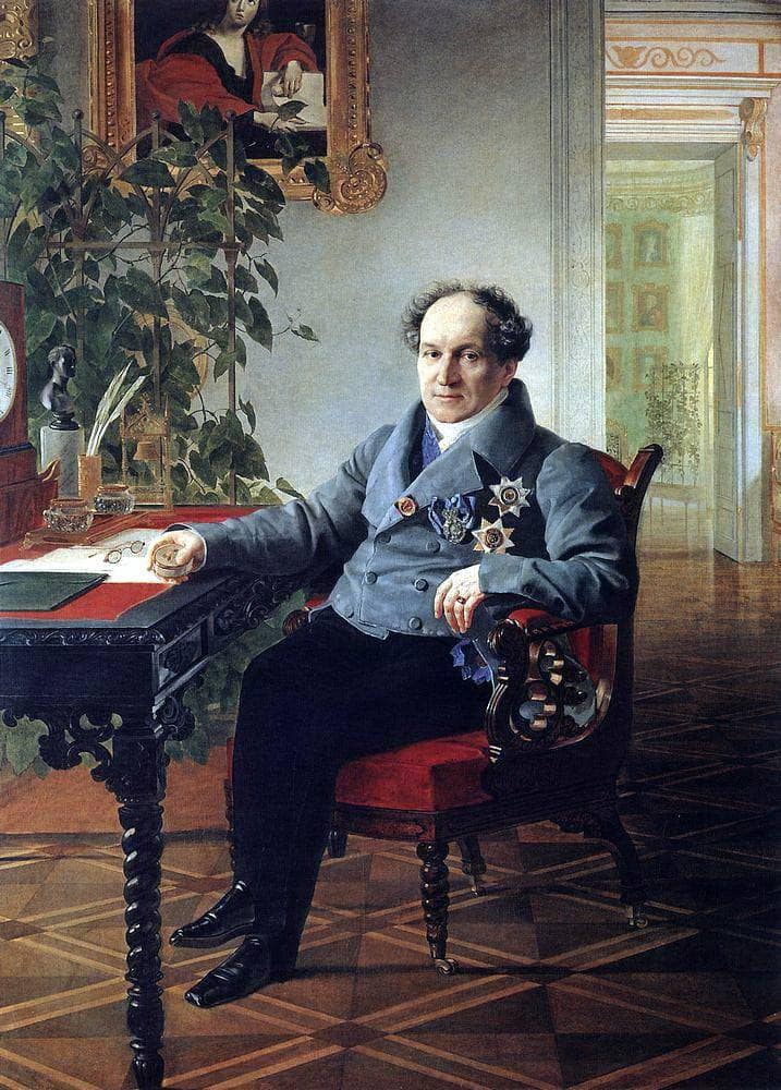 Portrait of a member of the State Council of the book A. N. Holytsyna by Karl Bryullov — Oil Painting Reproduction