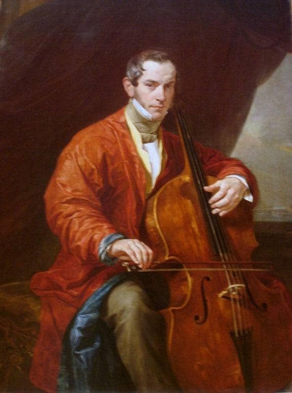 Portrait of a Musician M. Vielgorsky by Karl Bryullov — Oil Painting Reproduction