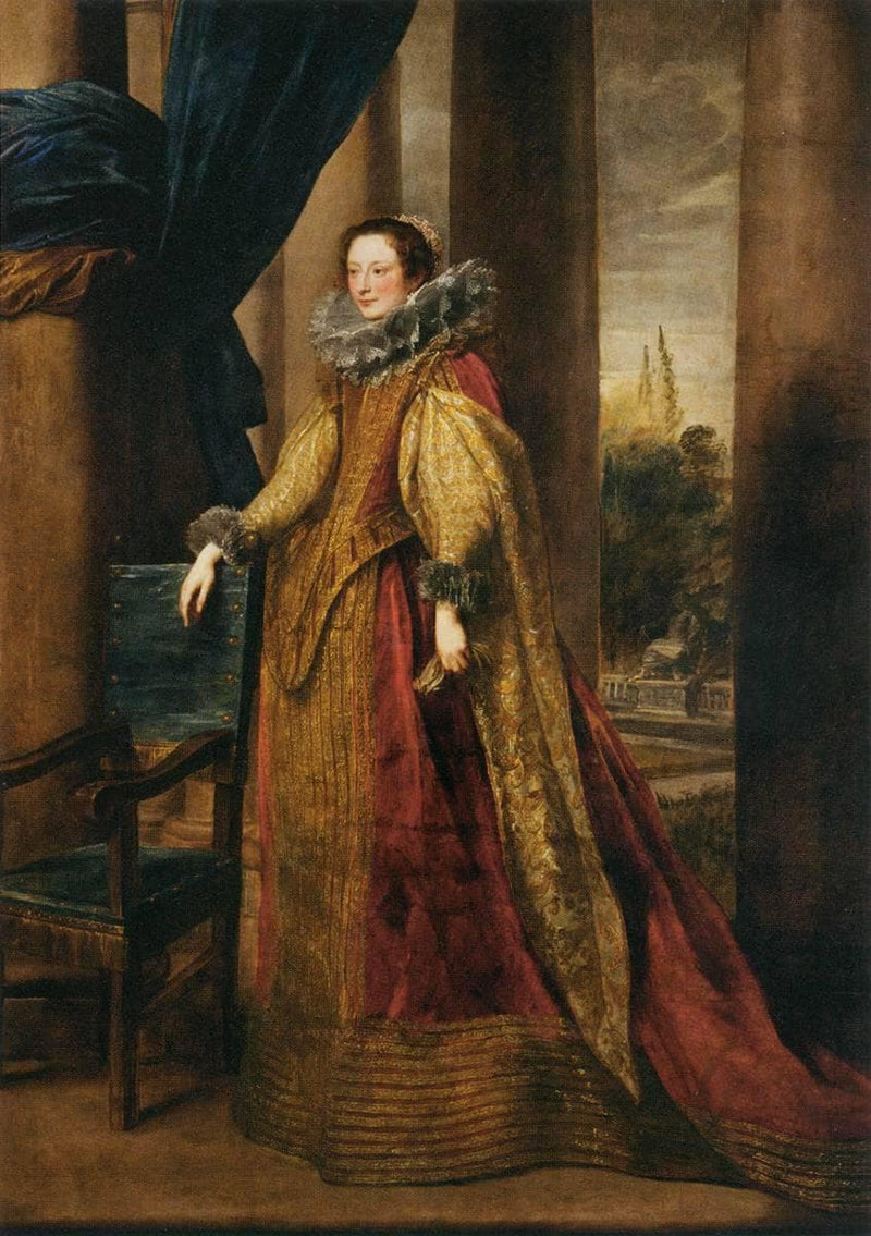 Portrait of a Noble Genoese Lady by Anthony van Dyck — Oil Painting Reproduction