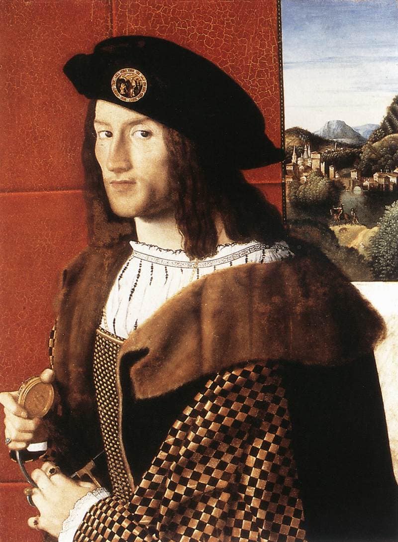Portrait of a Noble Man by Bartolomeo Veneto — Oil Painting Reproduction