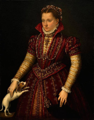 Portrait of a Noblewoman in apartment