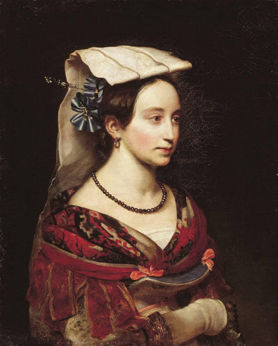 Portrait of A. O. Smirnova in home office