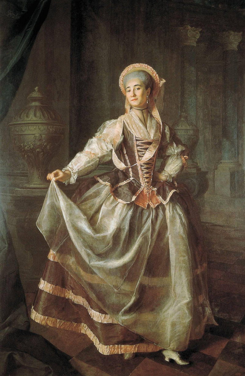Portrait of A. P. Levshina by Dmitry Levitzky — Oil Painting Reproduction