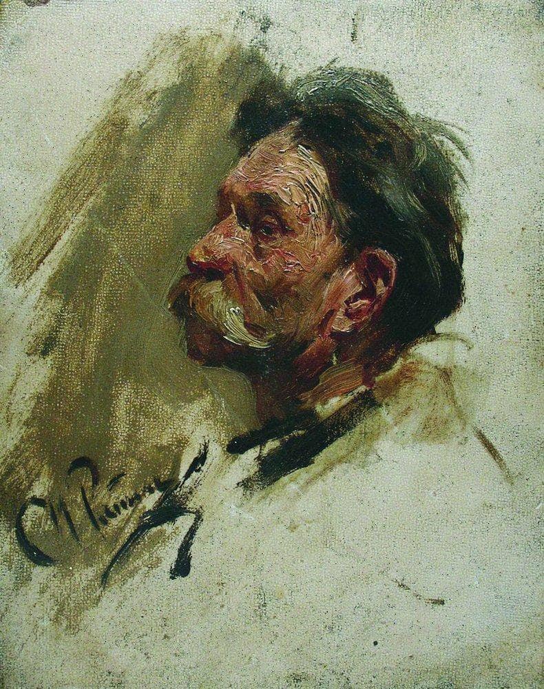 Portrait of a peasant by Ilya Repin — Oil Painting Reproduction