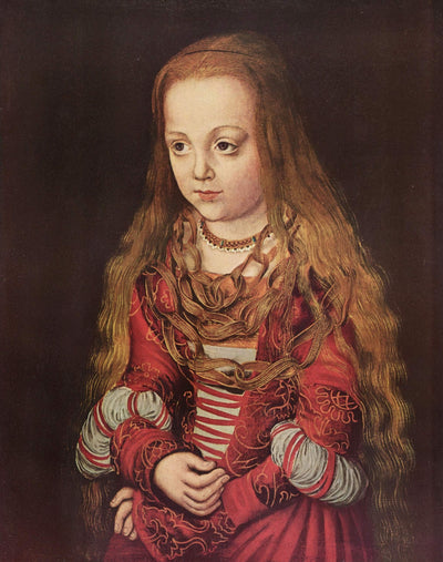 Portrait of a Saxon Princess in modern living room