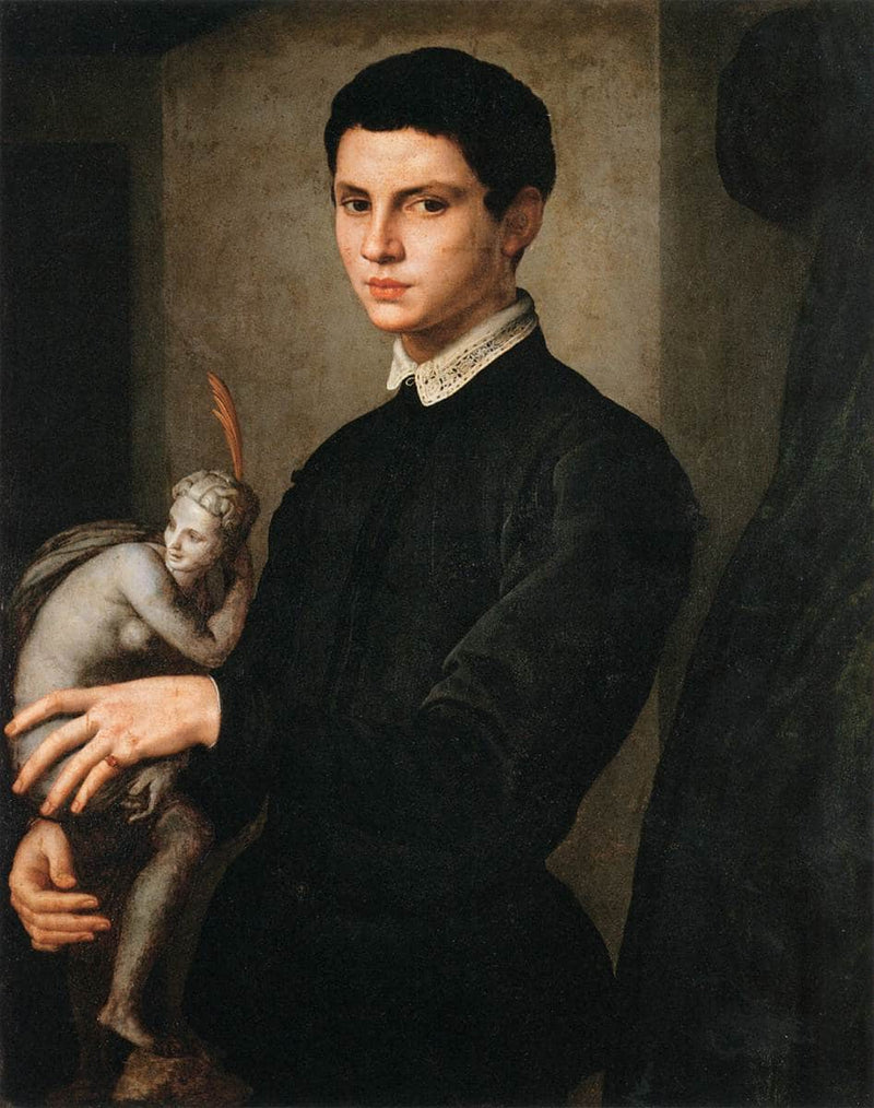 Portrait of a Sculptor by Agnolo Bronzino — Oil Painting Reproduction