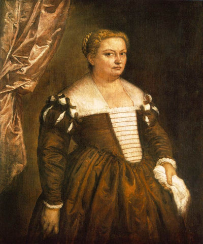 Portrait of a Venetian Woman in hallway