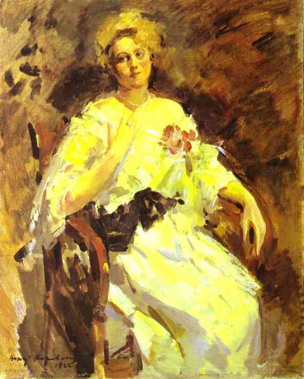 Portrait of a Woman by Konstantin Korovin — Oil Painting Reproduction