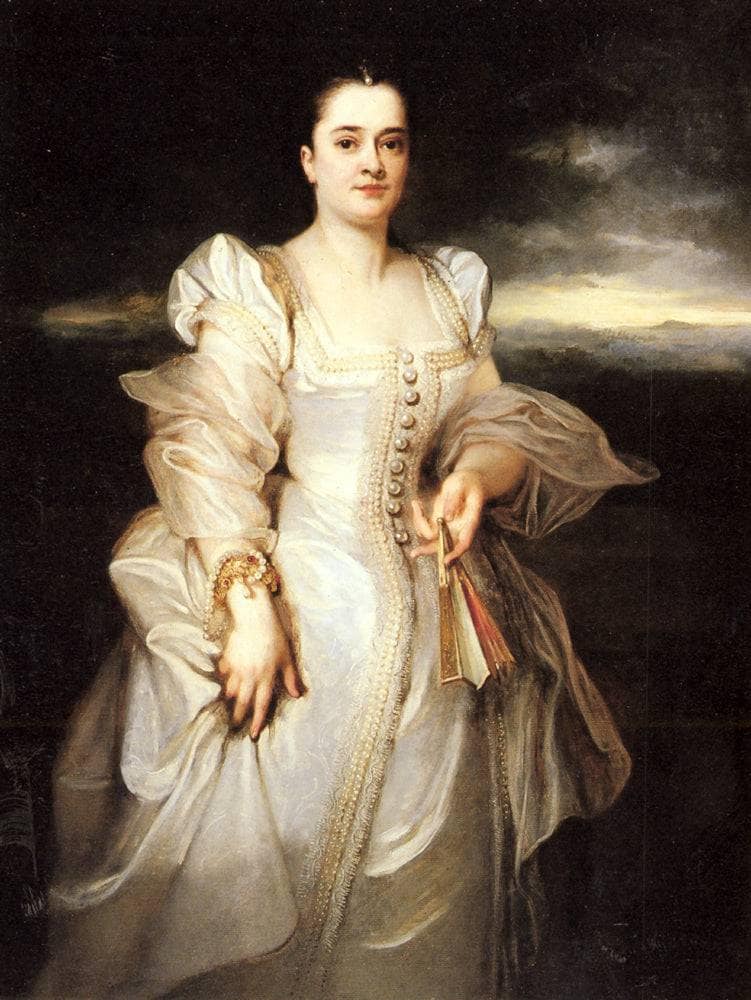 Portrait of a Woman by Adolphe Joseph Thomas Monticelli — Oil Painting Reproduction