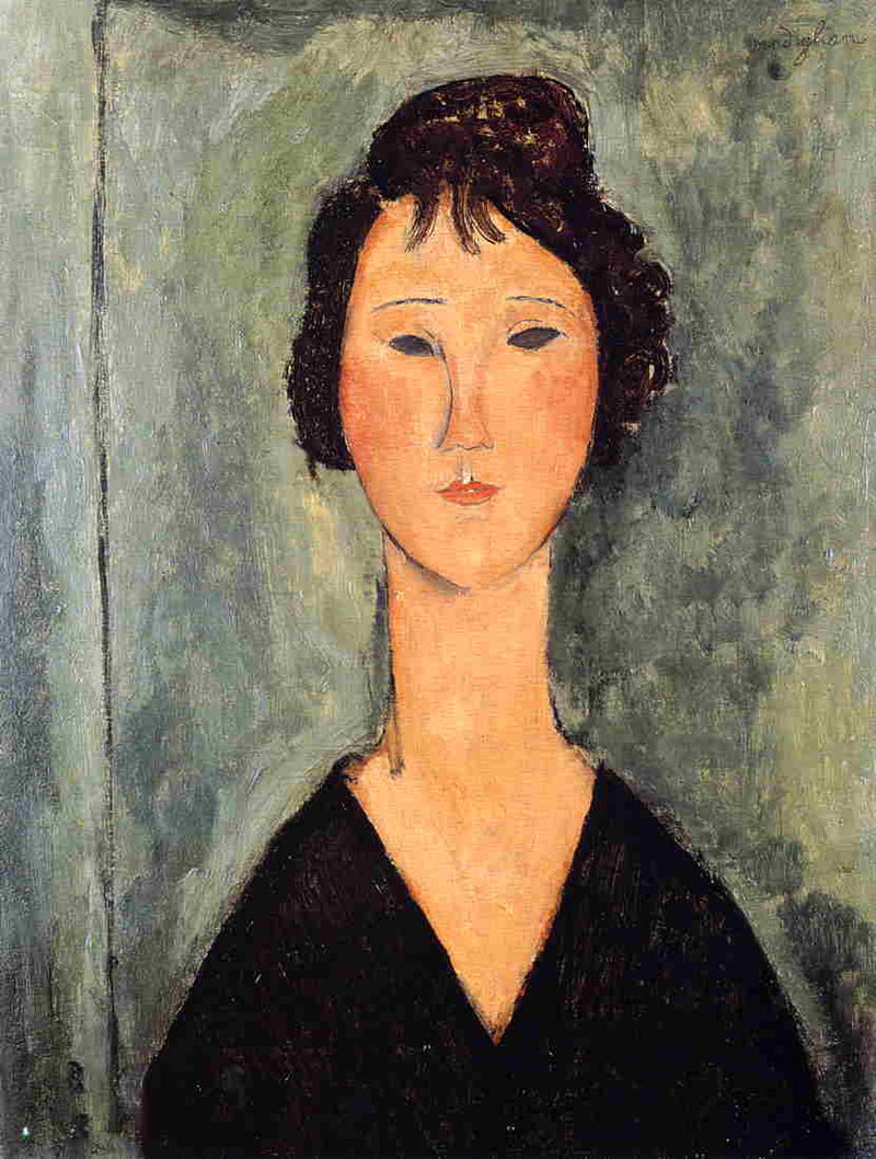 Portrait of a Woman by Amedeo Modigliani — Oil Painting Reproduction