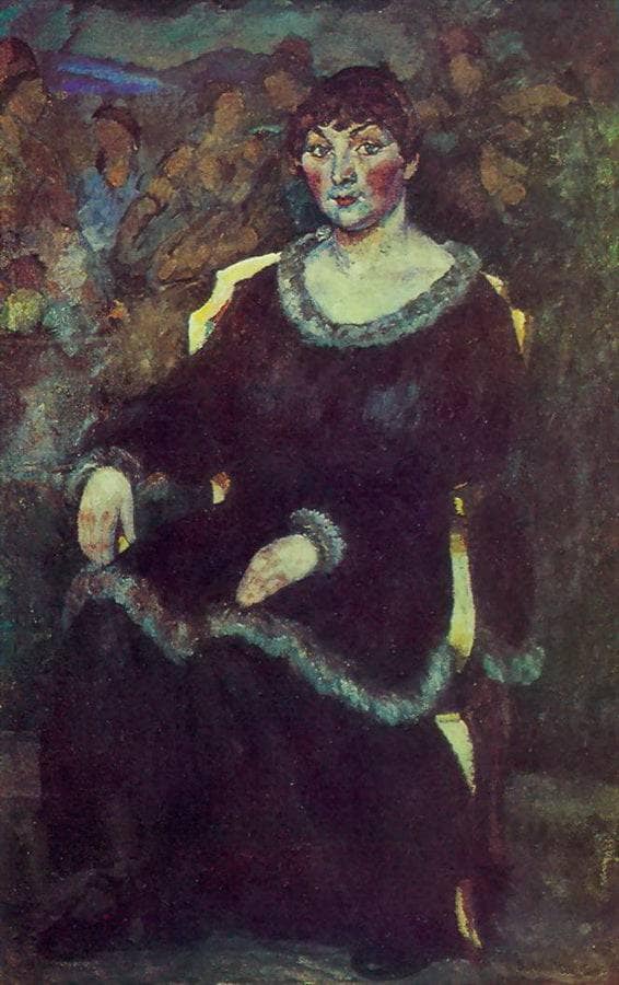 Portrait of a Woman by Ilya Mashkov — Oil Painting Reproduction