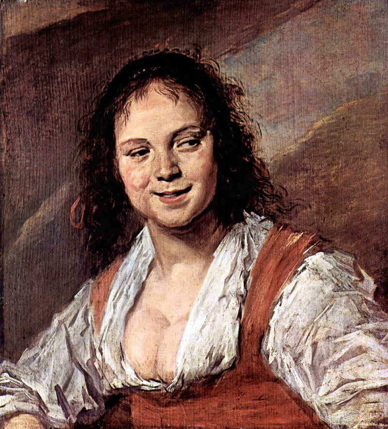 Portrait of a woman, known as The Gipsy girl by Frans Hals — Oil Painting Reproduction
