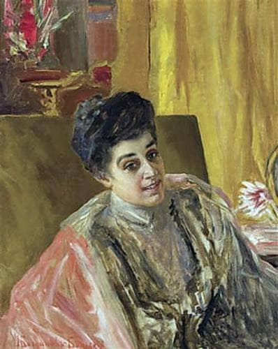 Portrait of a Woman by Nikolay Bogdanov-Belsky — Oil Painting Reproduction