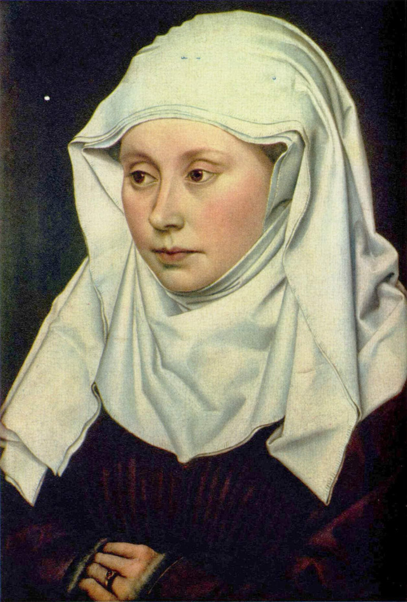 Portrait of a Woman by Robert Campin — Oil Painting Reproduction