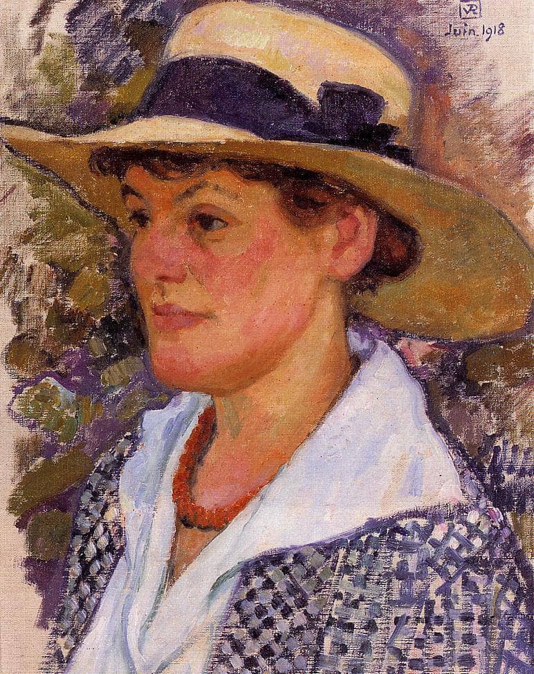 Portrait of a Woman by Theo van Rysselberghe — Oil Painting Reproduction