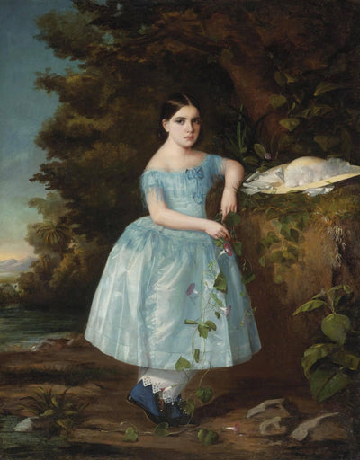 Portrait of a Young Girl in bedroom