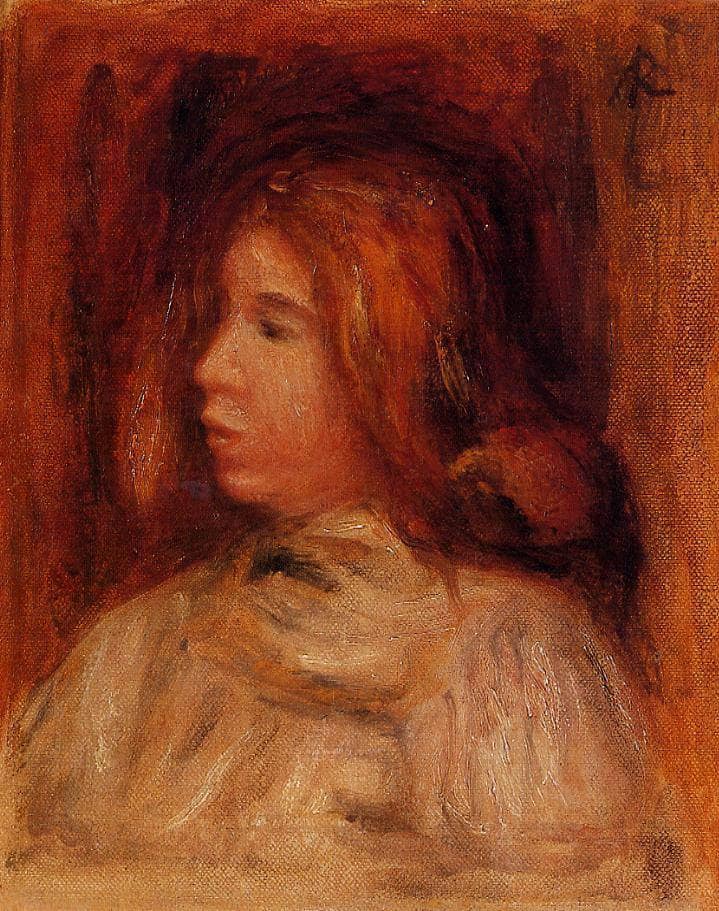 Portrait of a Young Girl by Pierre-Auguste Renoir — Oil Painting Reproduction