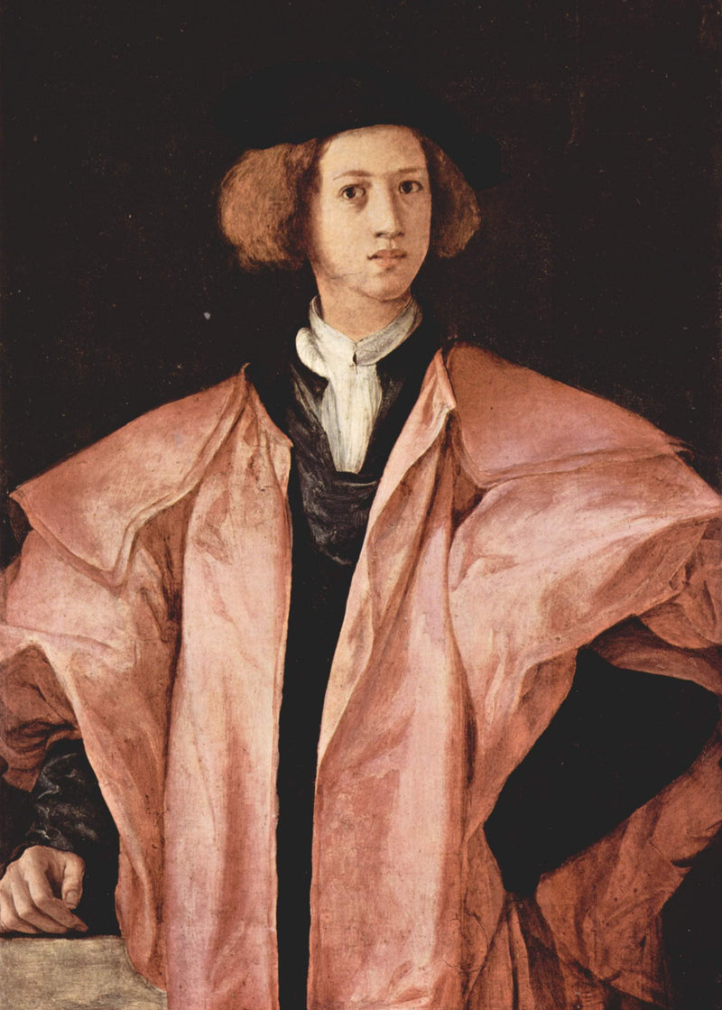 Portrait of a Young Man (Alessandro de Medici ) by Jacopo Pontormo — Oil Painting Reproduction