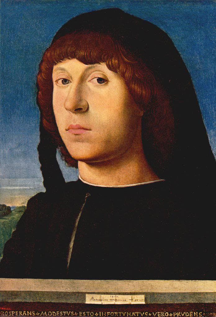 Portrait of a Young Man by Antonello da Messina — Oil Painting Reproduction
