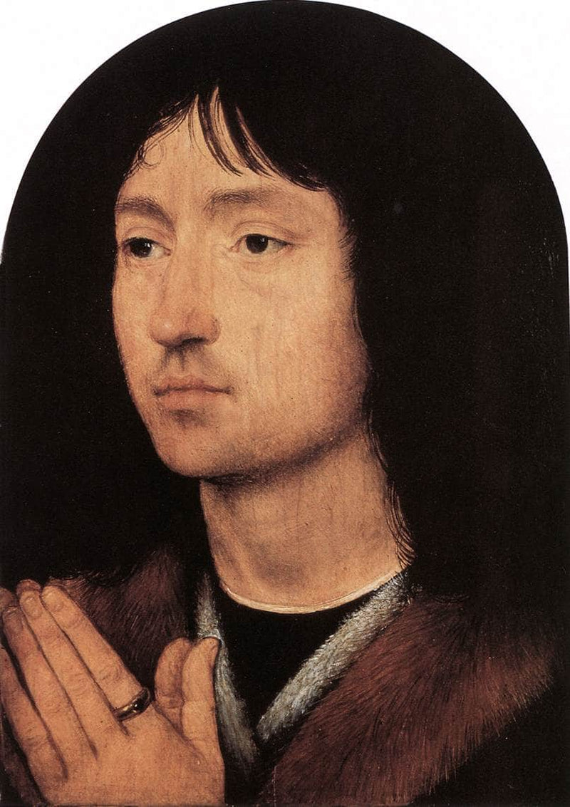 Portrait of a Young Man at Prayer by Hans Memling — Oil Painting Reproduction