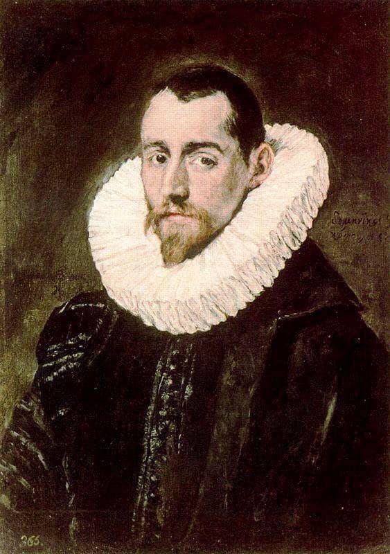 Portrait of a young man by El Greco — Oil Painting Reproduction