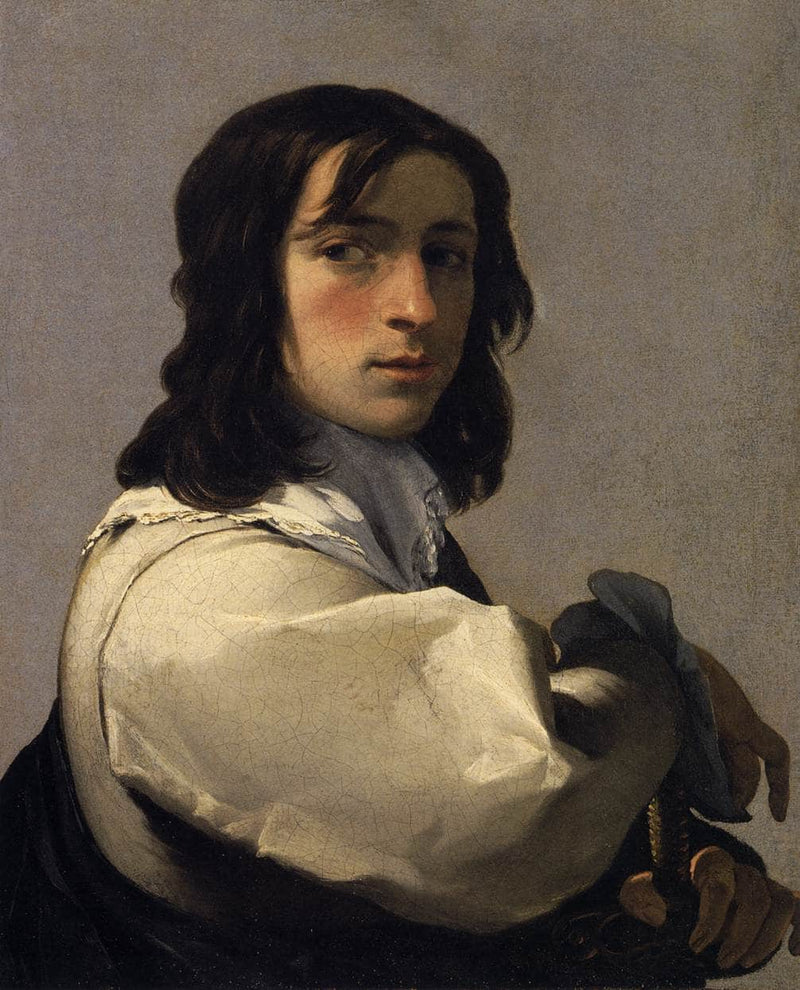 Portrait of a Young Man by Eustache Le Sueur — Oil Painting Reproduction