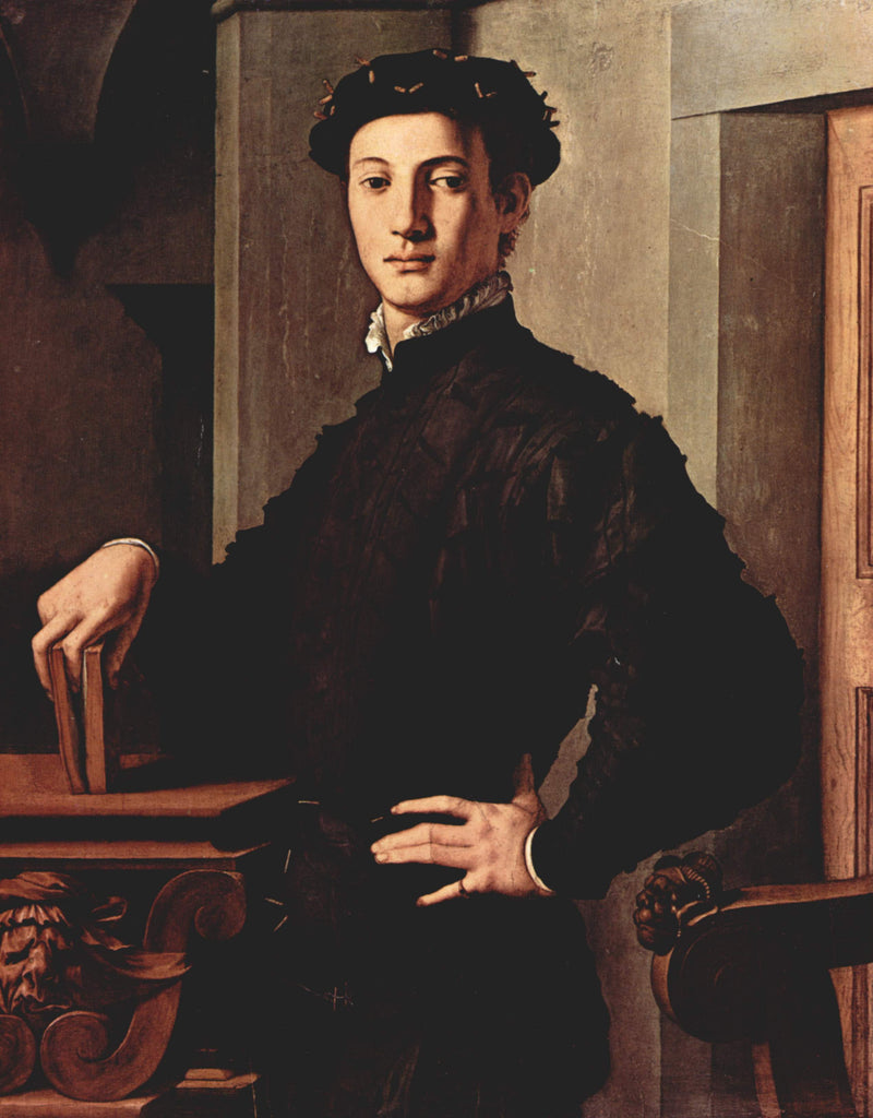 Portrait of a Young Man with a Book by Agnolo Bronzino — Oil Painting Reproduction