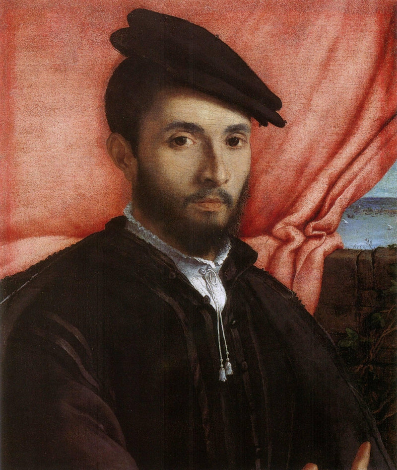 Portrait of a young man by Lorenzo Lotto — Oil Painting Reproduction
