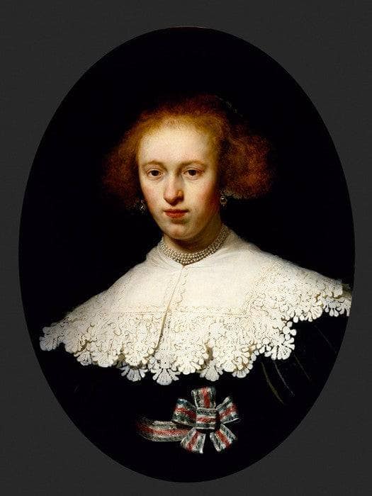 Portrait of a Young Woman by Rembrandt — Oil Painting Reproduction