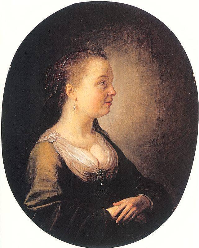 Portrait of a Young Woman by Gerrit Dou — Oil Painting Reproduction