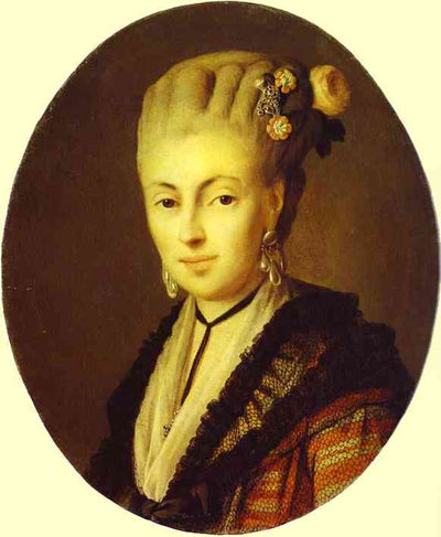 Portrait of a Young Woman in a Red Dress in home office