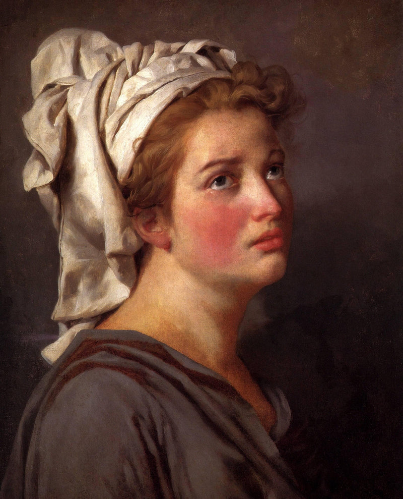 Portrait of a young Woman in a Turban by Jacques-Louis David — Oil Painting Reproduction