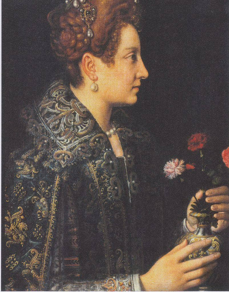 Portrait of a young woman in profile by Sofonisba Anguissola — Oil Painting Reproduction