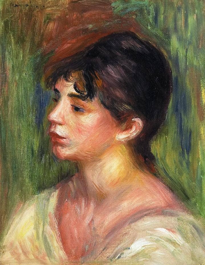 Portrait of a Young Woman by Pierre-Auguste Renoir — Oil Painting Reproduction
