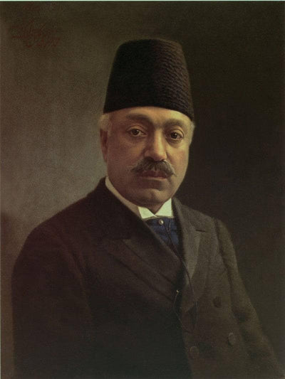 Portrait of Abolqasem Naser-al-Molk in bedroom