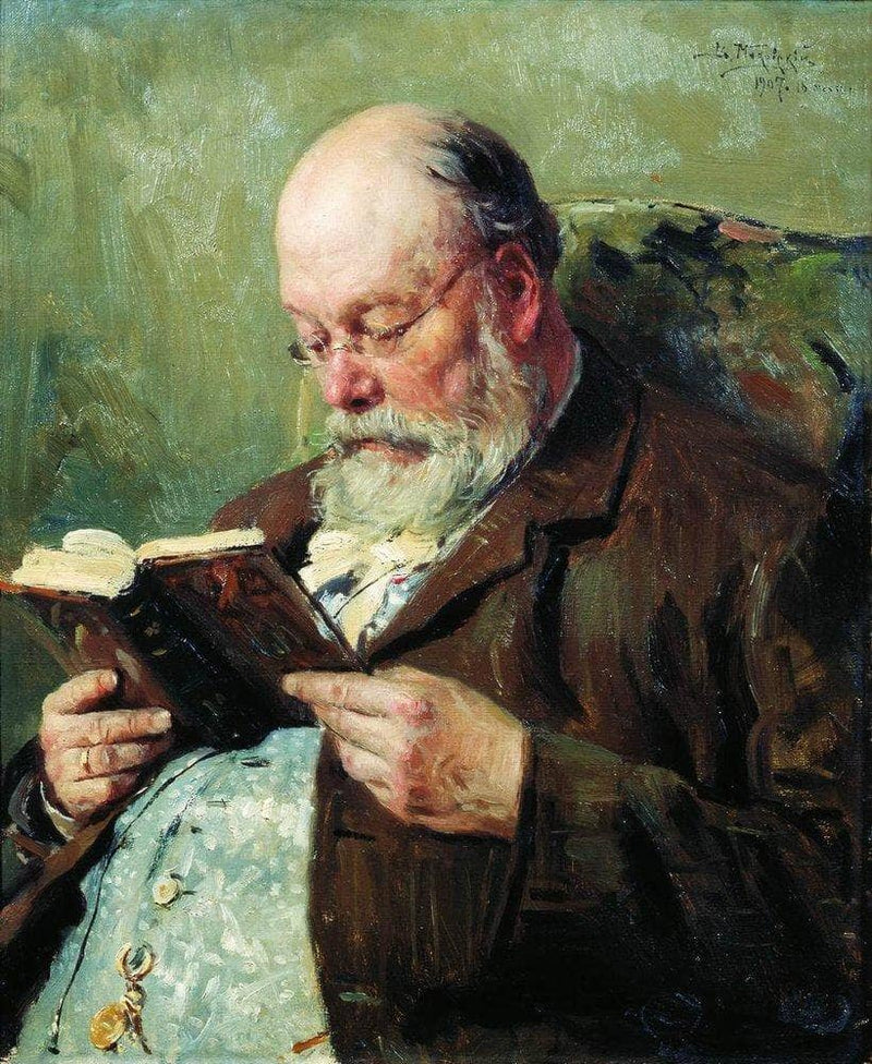 Portrait of academician Ivan Yanzhul by Vladimir Makovsky — Oil Painting Reproduction