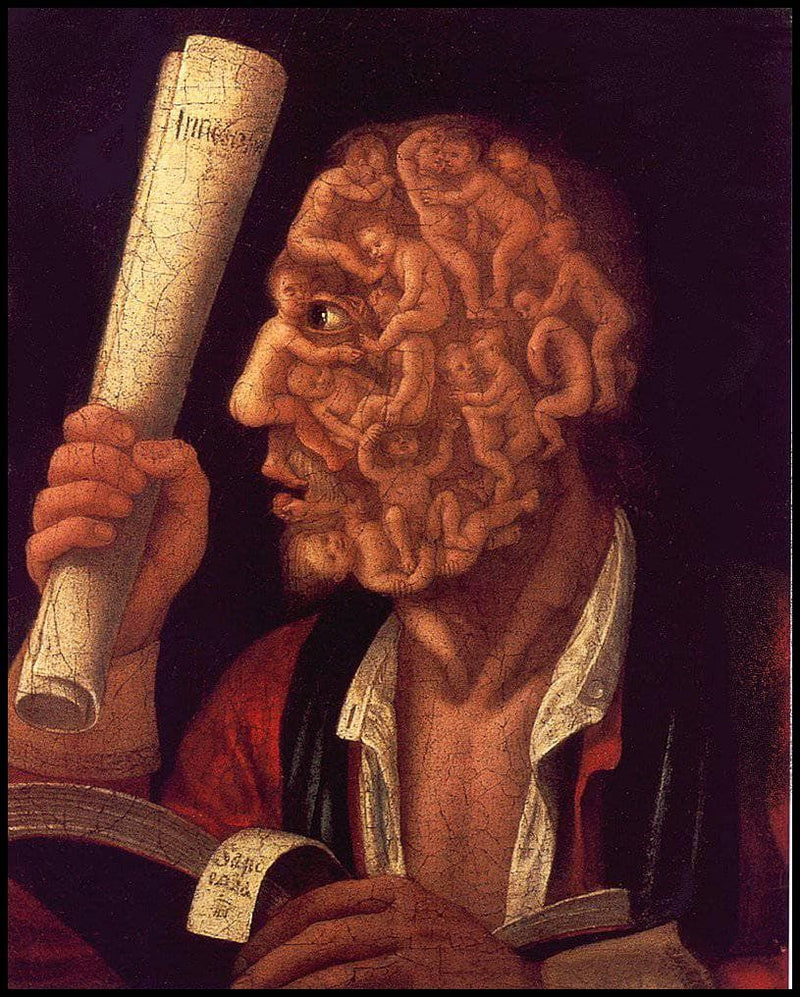 Portrait of Adam by Giuseppe Arcimboldo — Oil Painting Reproduction