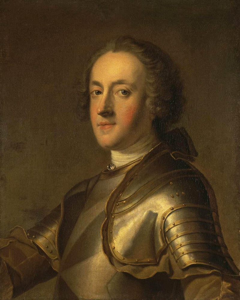 Portrait of Admiral D'Orvilliers by Charles-Andre van Loo (Carle van Loo) — Oil Painting Reproduction