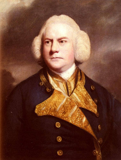 Portrait of Admiral Thomas Cotes in master bedroom
