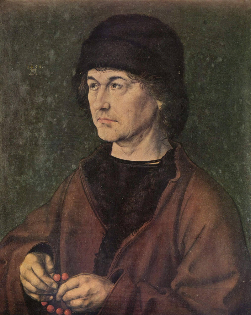 Portrait of Albrecht Dürer the Elder by Albrecht Durer — Oil Painting Reproduction
