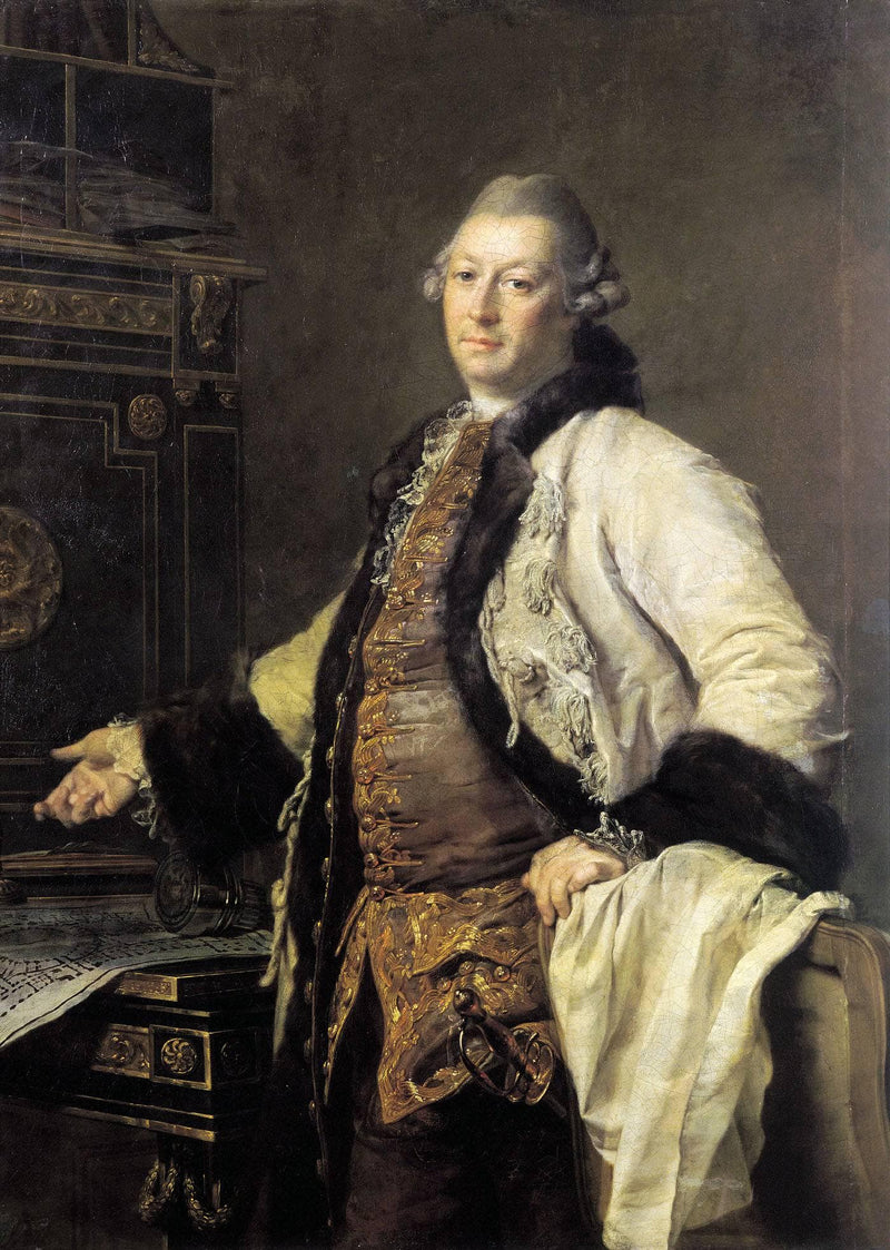 Portrait of Alexander Kokorinov, Director and First Rector of the Academy of Arts in St. Petersburg. by Dmitry Levitzky — Oil Painting Reproduction