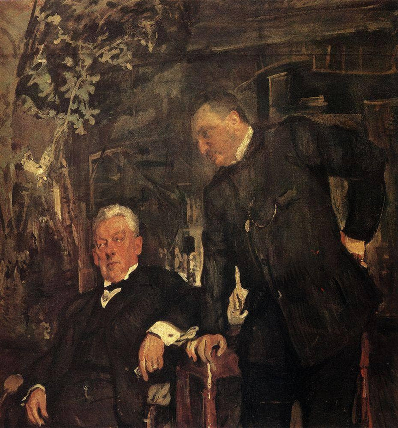 Portrait of Alexander Lensky and Alexander Yuzhin by Valentin Serov — Oil Painting Reproduction
