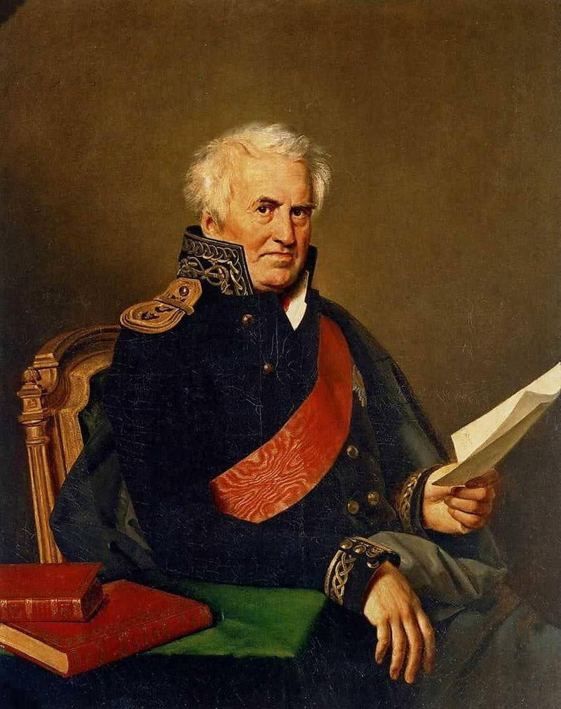 Portrait of Alexander Shishkov by Orest Kiprensky — Oil Painting Reproduction