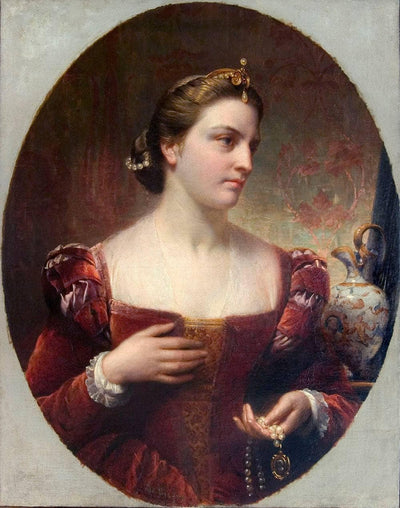 Portrait of Alexandra of Denmark in hallway