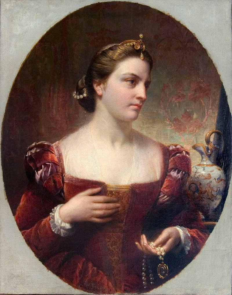 Portrait of Alexandra of Denmark by Édouard De Bièfve — Oil Painting Reproduction