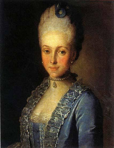 Portrait of Alexandra Perfilyeva, née Countess Tolstaya in hallway